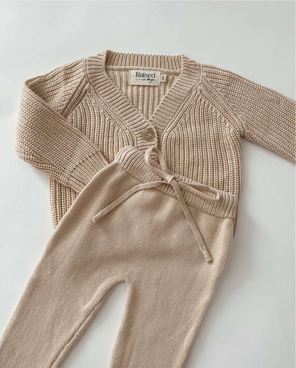Knit Cardigan - Beige