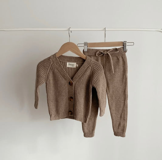 Knit Pants - Chocolate Speckle