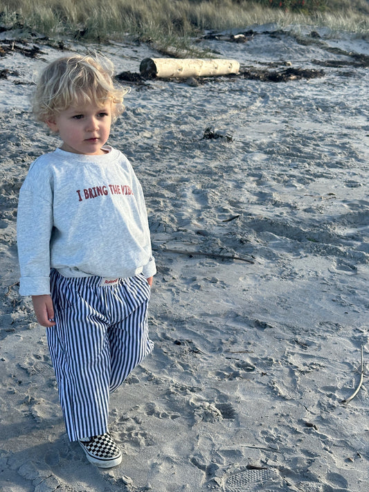 Blueberry Striped Boxer Pants