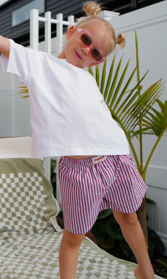 Cherry Stripe Boxer Short